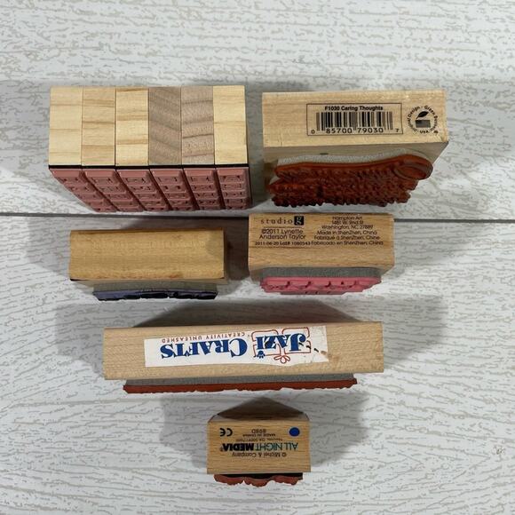 Wood and Rubber Stamps 6 Piece Get Well Theme - Picture 11 of 12